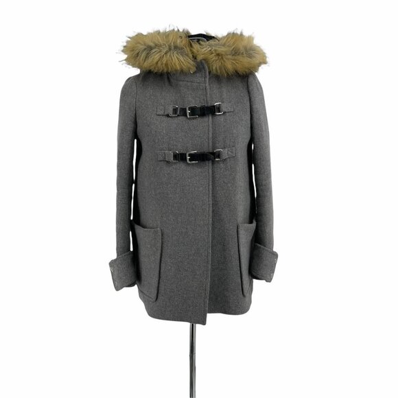 Maje designer coat Gray wool coat 36 small - Picture 5 of 9